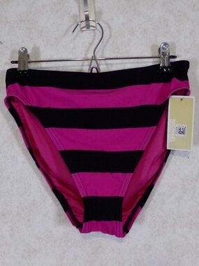 NWT Michael Michael Kors 660 Cerise Sport, Stripped Bikini Bottom SZ’s XS,S,M&L